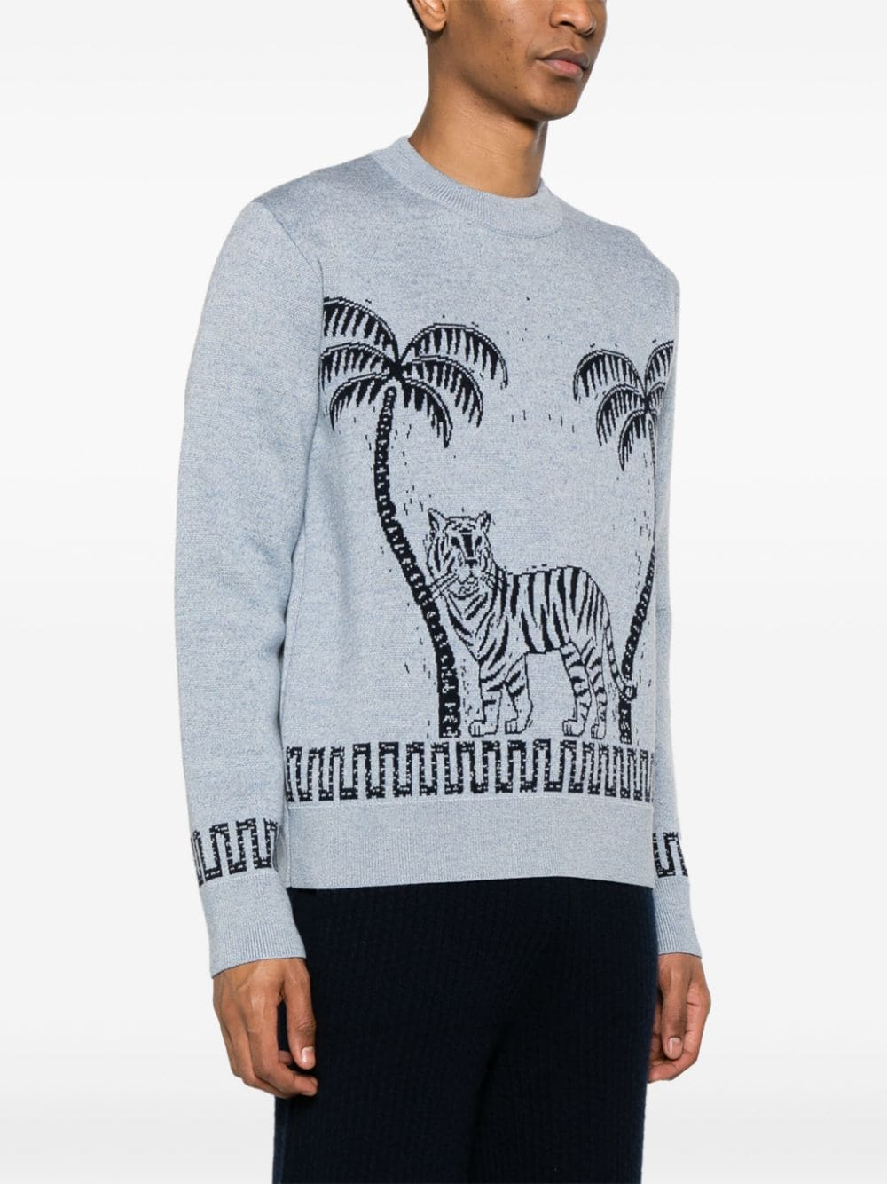 Alanui Wood Block patterned-jacquard jumper