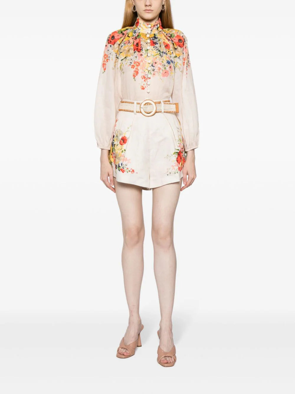 ZIMMERMANN  Alight floral-print linen blouse