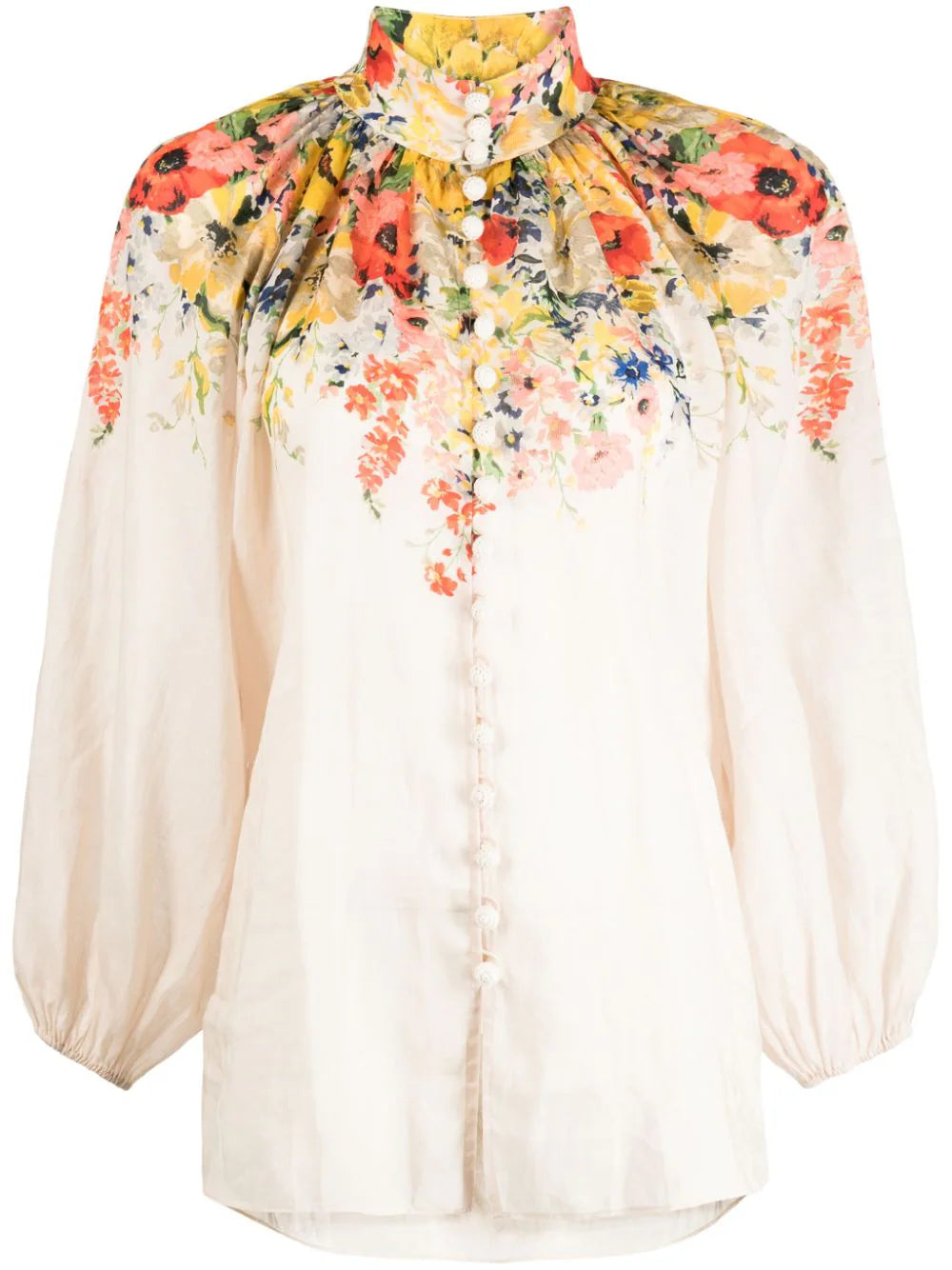 ZIMMERMANN  Alight floral-print linen blouse