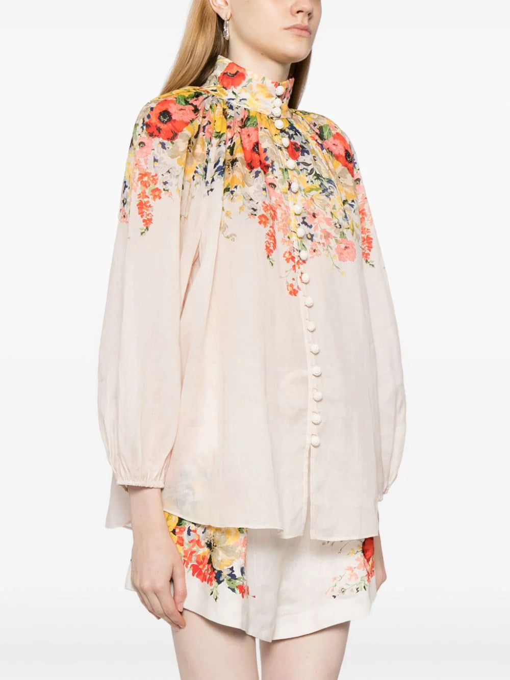ZIMMERMANN  Alight floral-print linen blouse