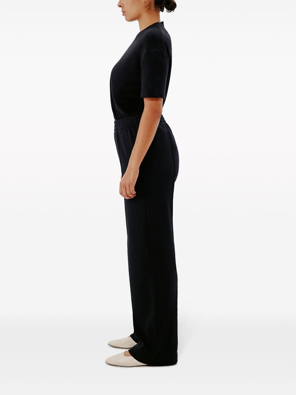 Another Tomorrow  Luxe seam-detail track pants