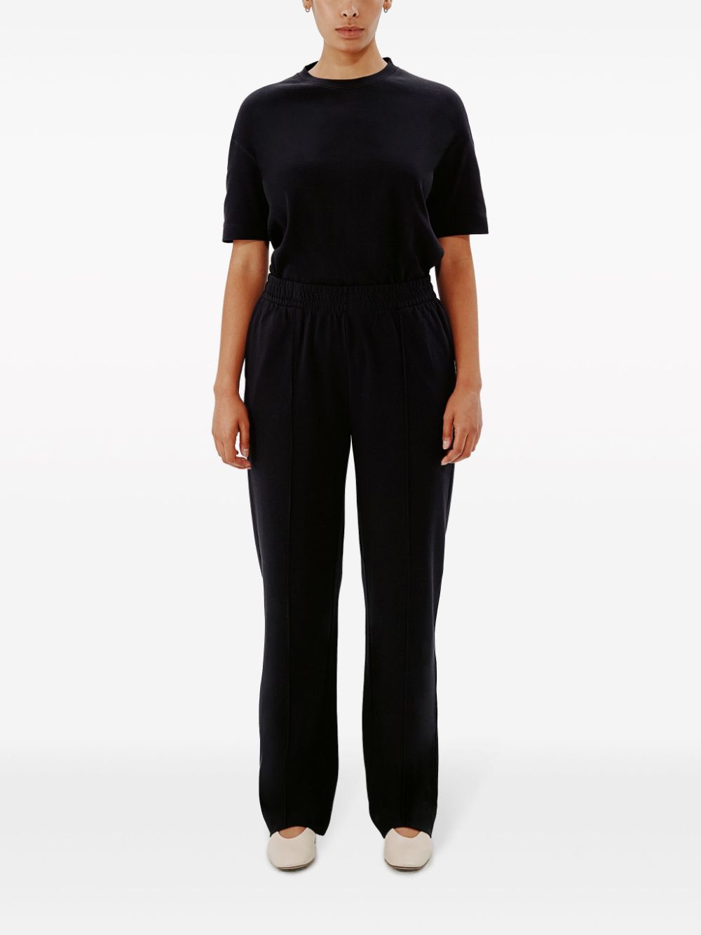 Another Tomorrow  Luxe seam-detail track pants