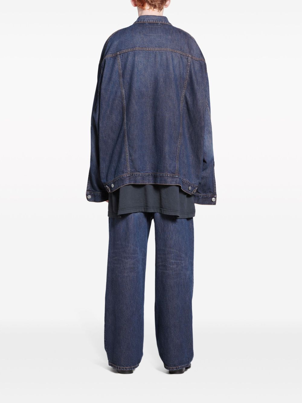 Balenciaga drop-shoulder denim jacket