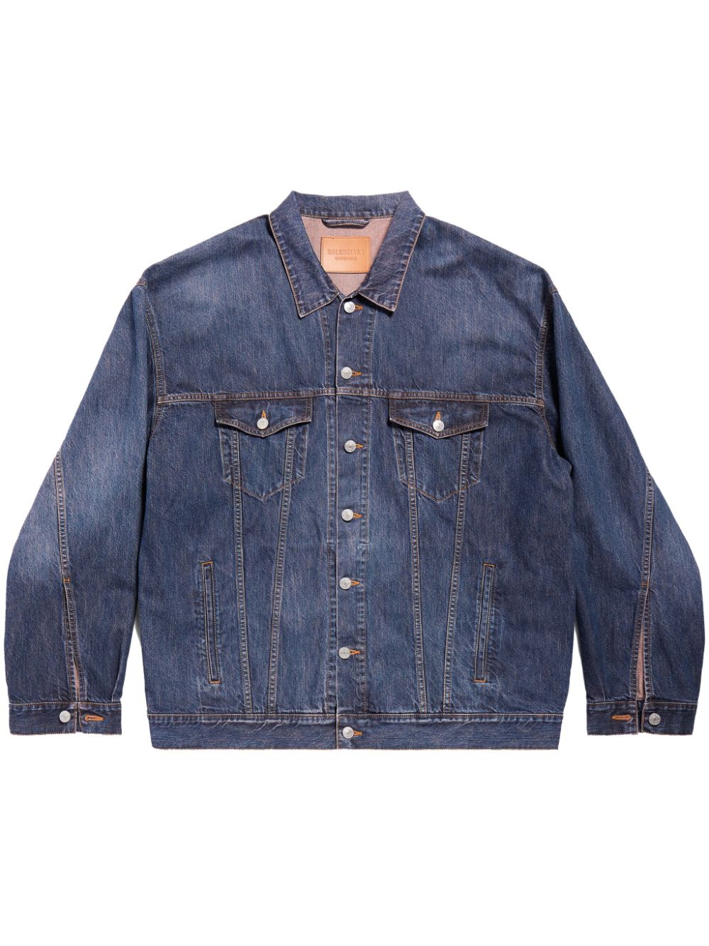 Balenciaga drop-shoulder denim jacket