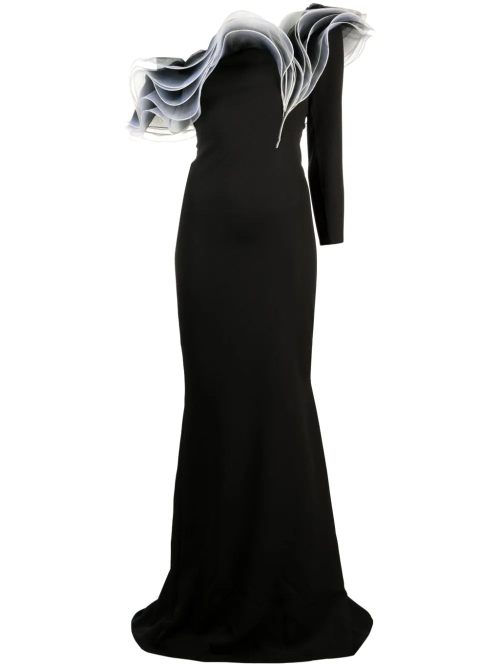 Ana Radu  layered-detail asymmetric gown