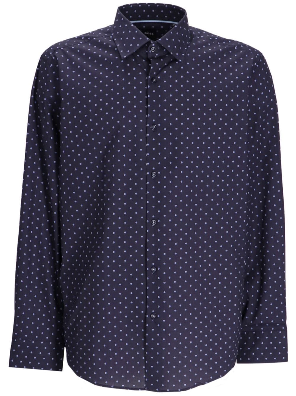 BOSS polka-dot print buttoned shirt