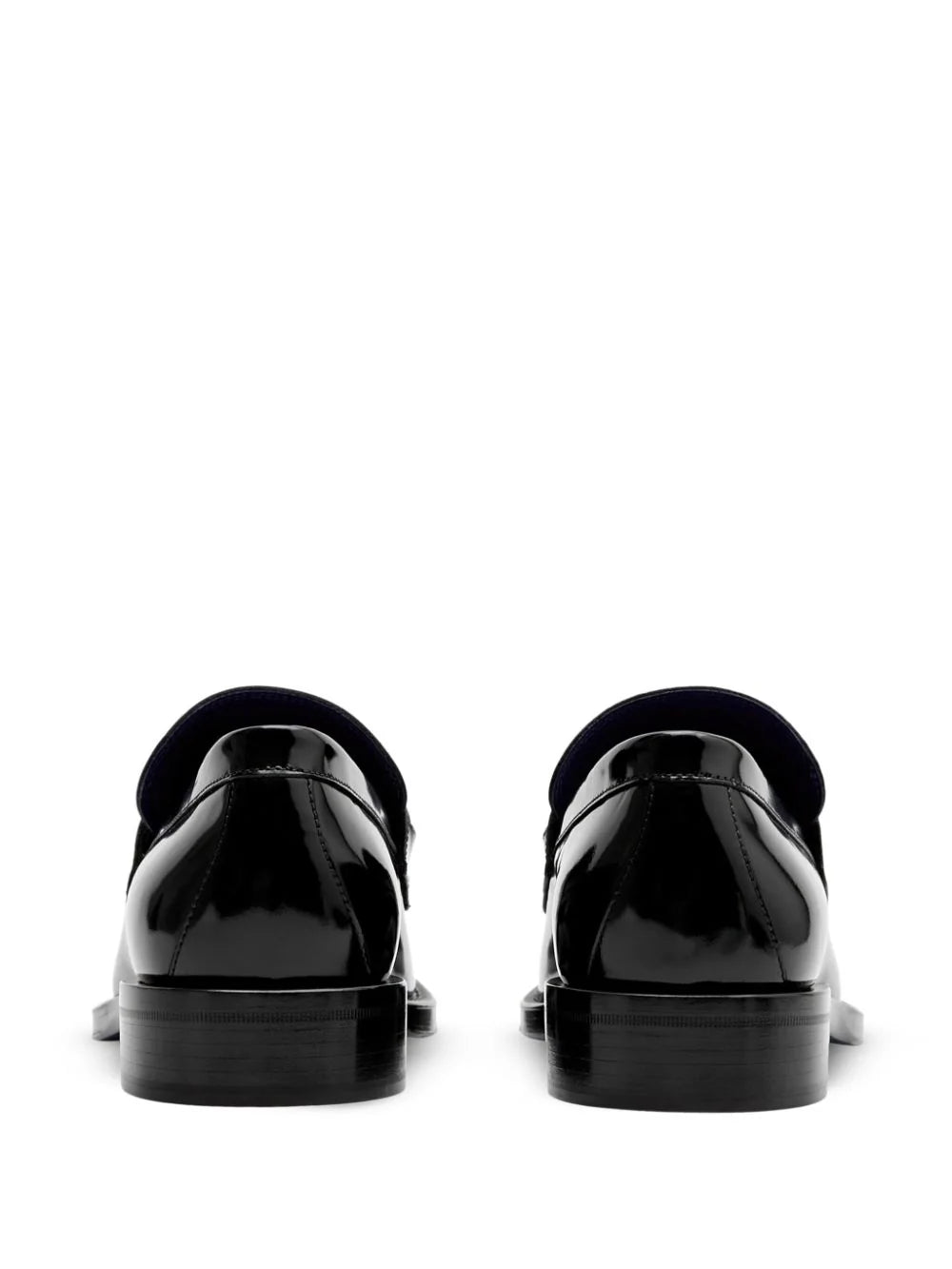 Burberry barbed-wire leather loafers