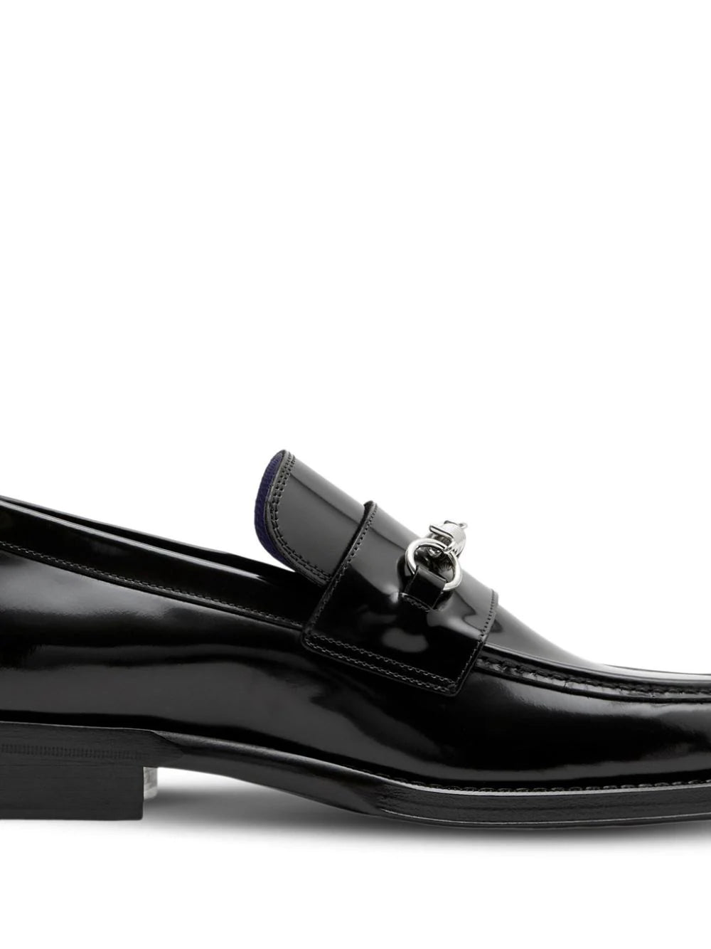 Burberry barbed-wire leather loafers