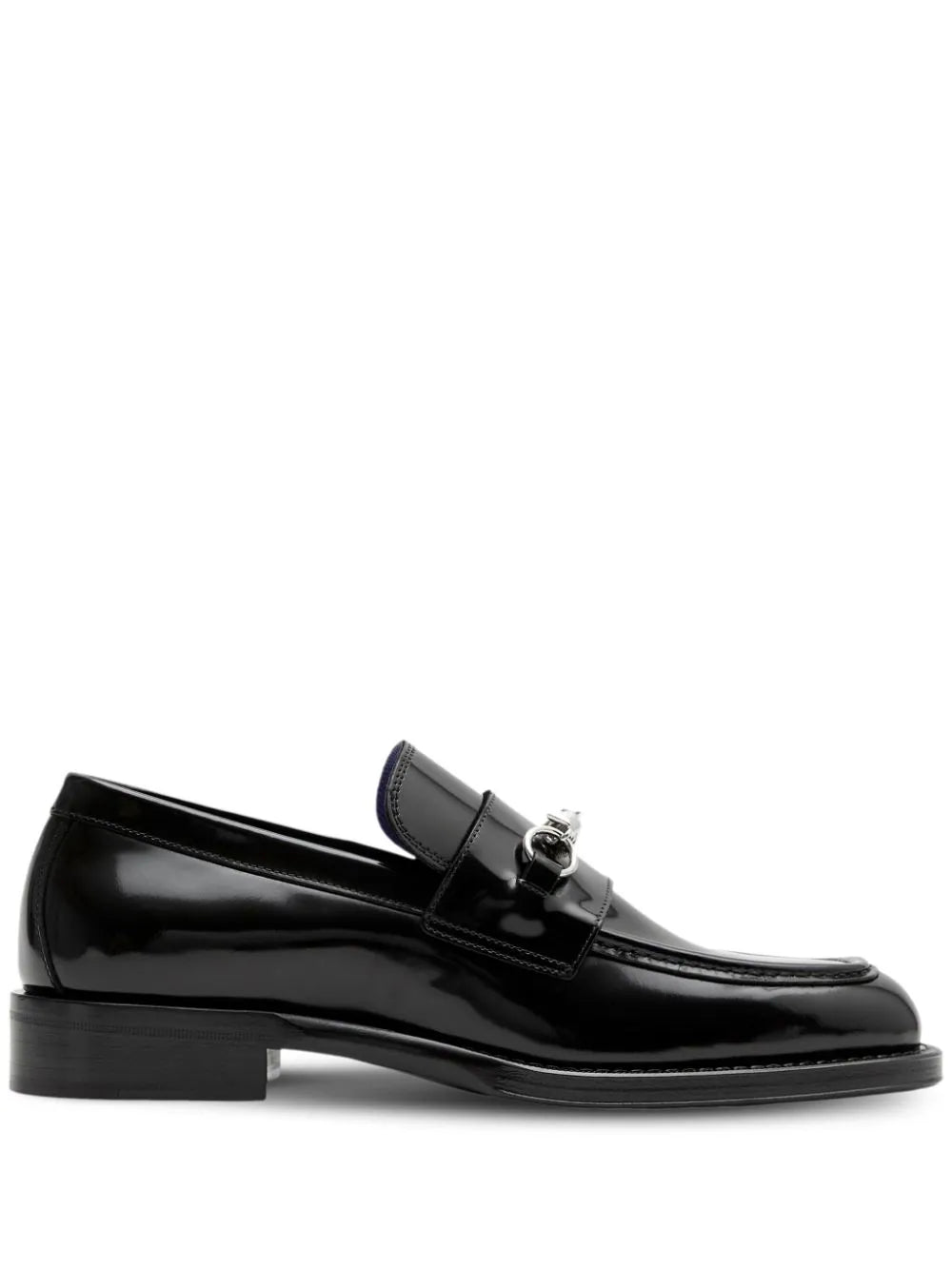 Burberry  barbed-wire leather loafers