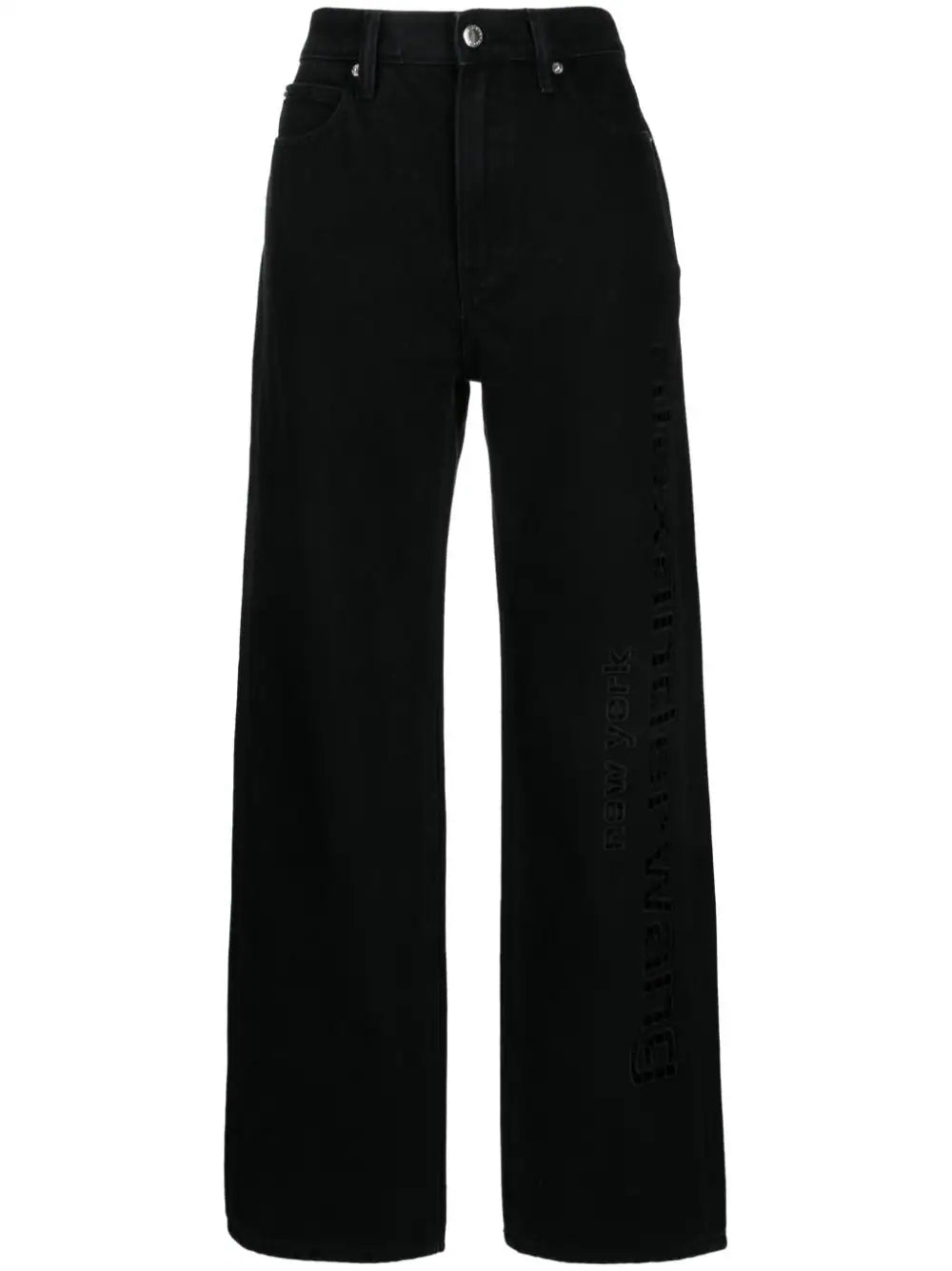 Alexander Wang  EZ embroidered straight-leg trousers