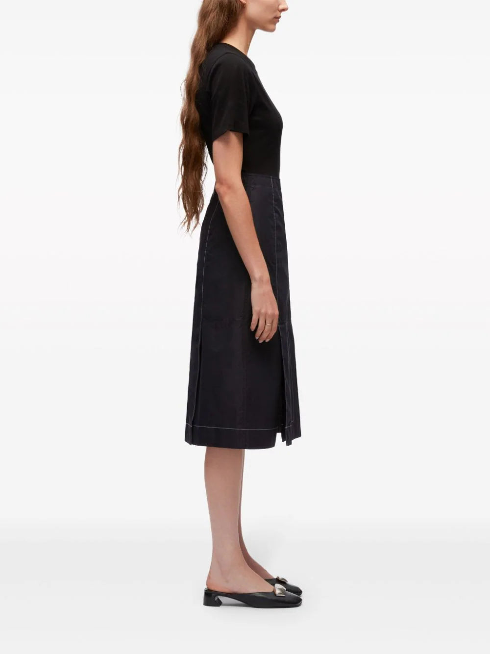 3.1 Phillip Lim  wrap-skirt short-sleeve midi dress