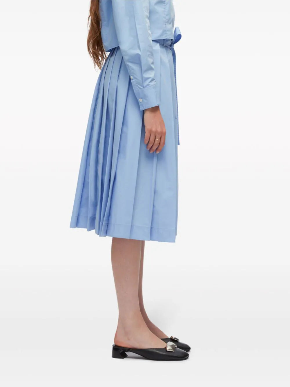 3.1 Phillip Lim  pleated belted midi skirt