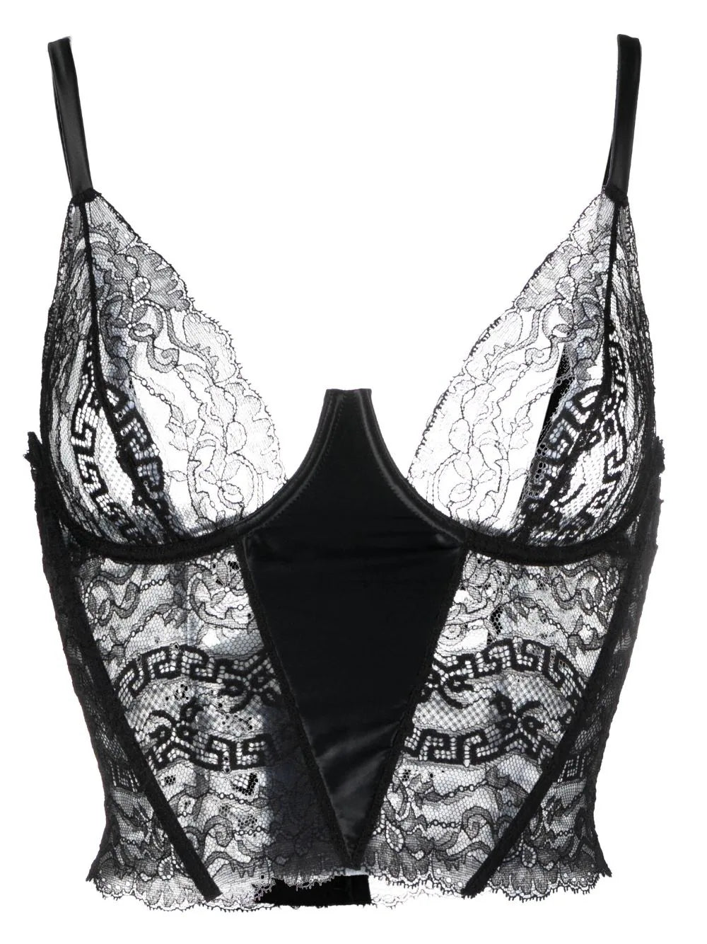 Versace  corset-style lace bra