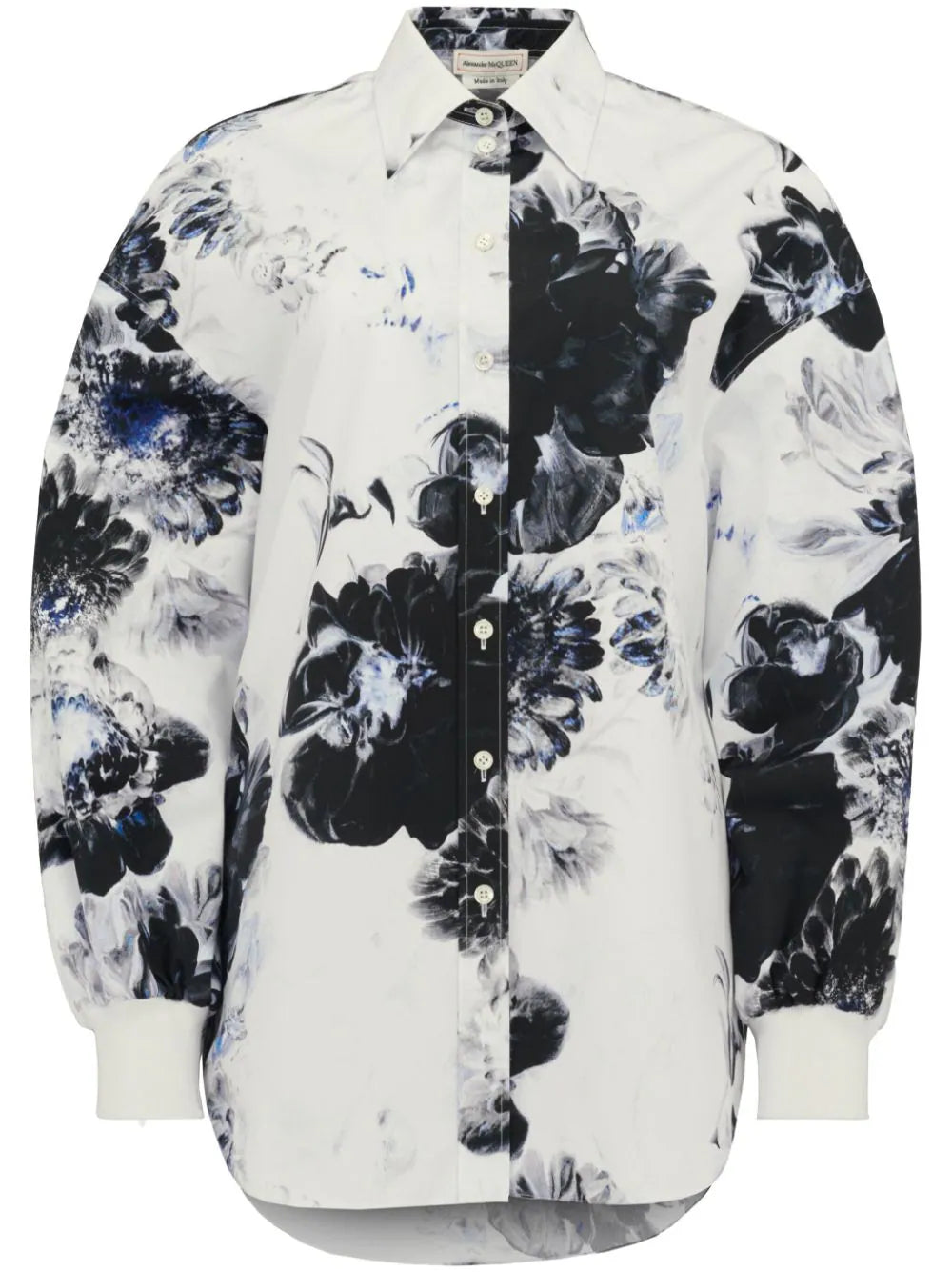 Alexander McQueen  Chiaroscuro cocoon-sleeve shirt
