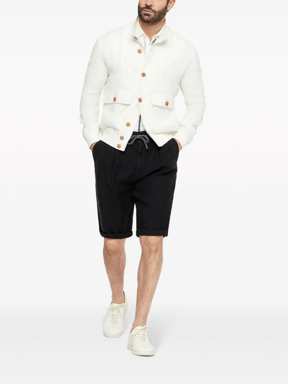 Brunello Cucinelli  monili stripe-print polo jumper