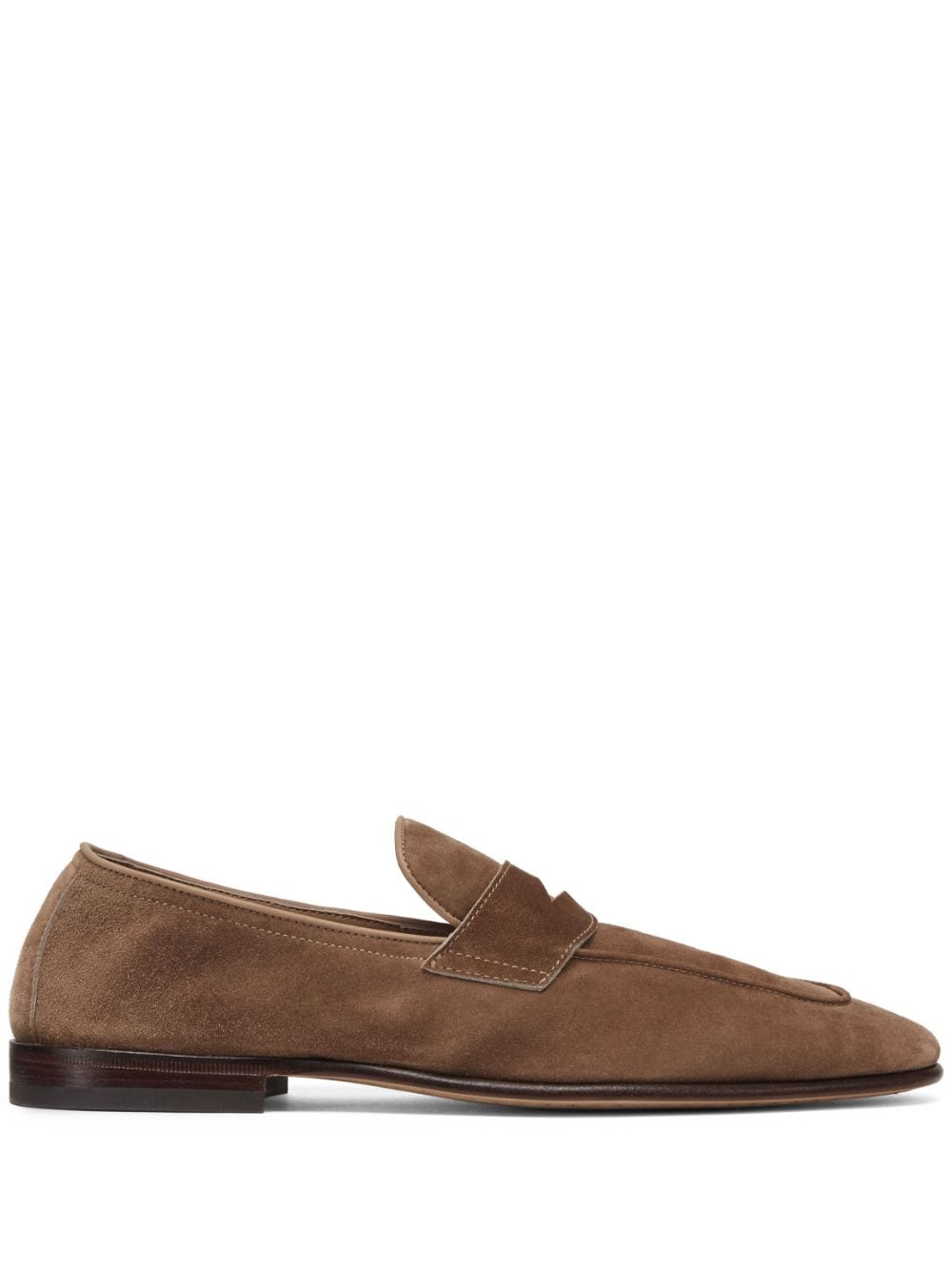 Brunello Cucinelli  penny-slot suede loafers