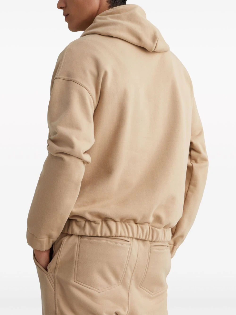 Brunello Cucinelli  logo-embroidered drawstring hoodie