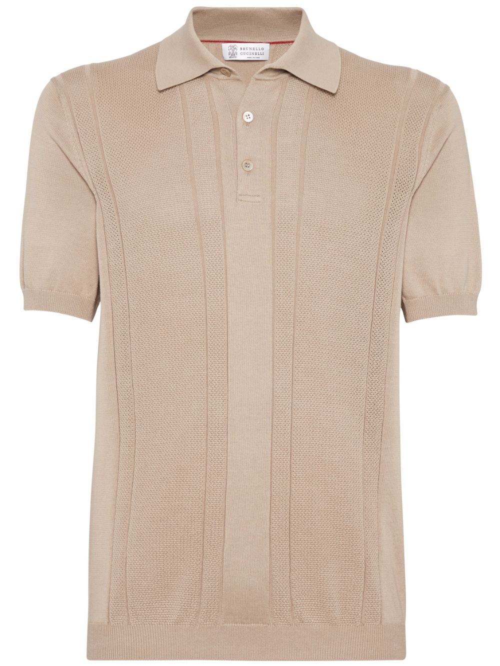 Brunello Cucinelli knitted cotton polo shirt