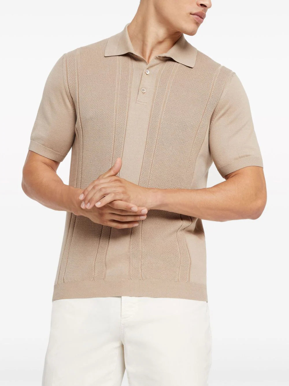 Brunello Cucinelli knitted cotton polo shirt