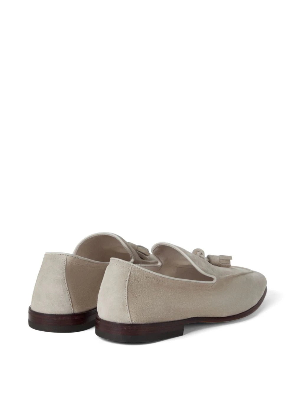 Brunello Cucinelli suede tassel loafers