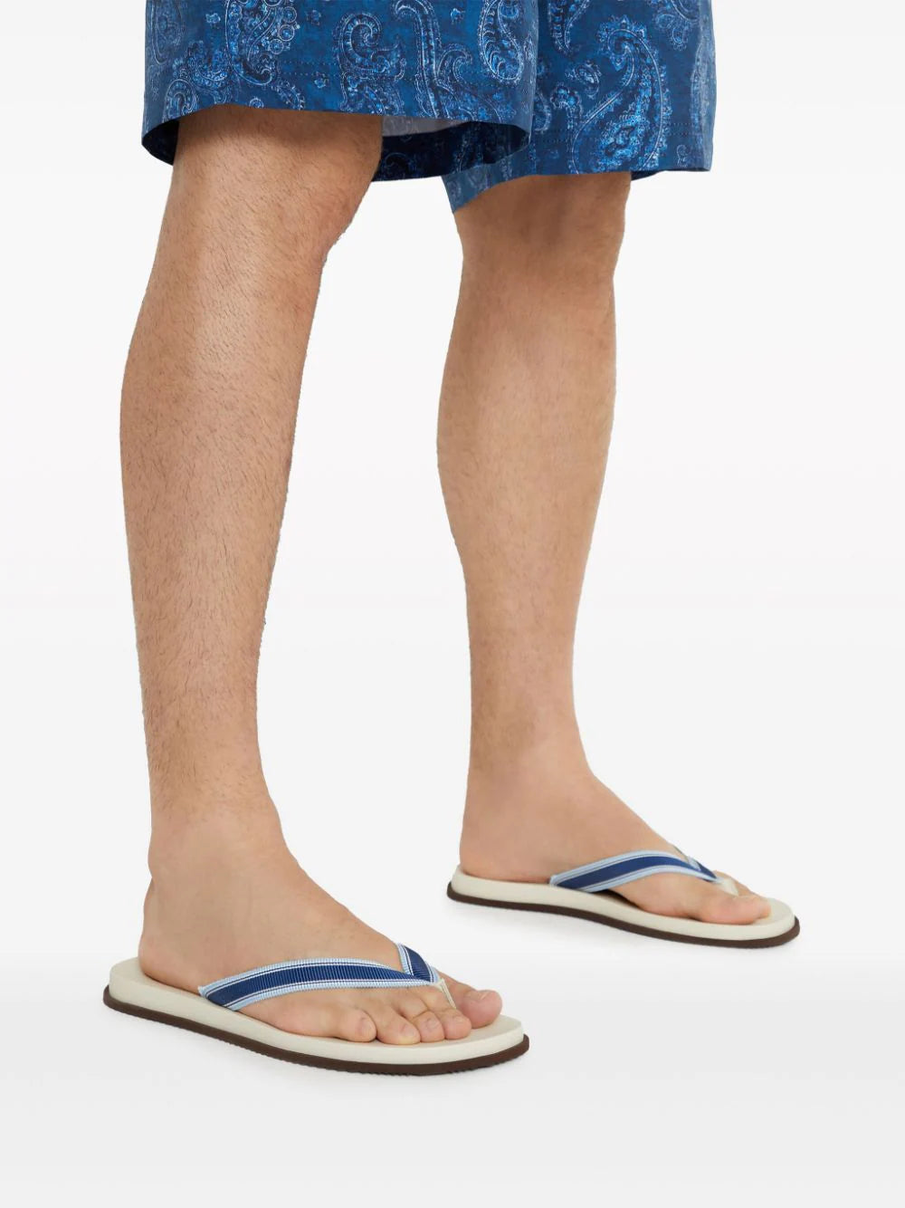 Brunello Cucinelli leather flip flops