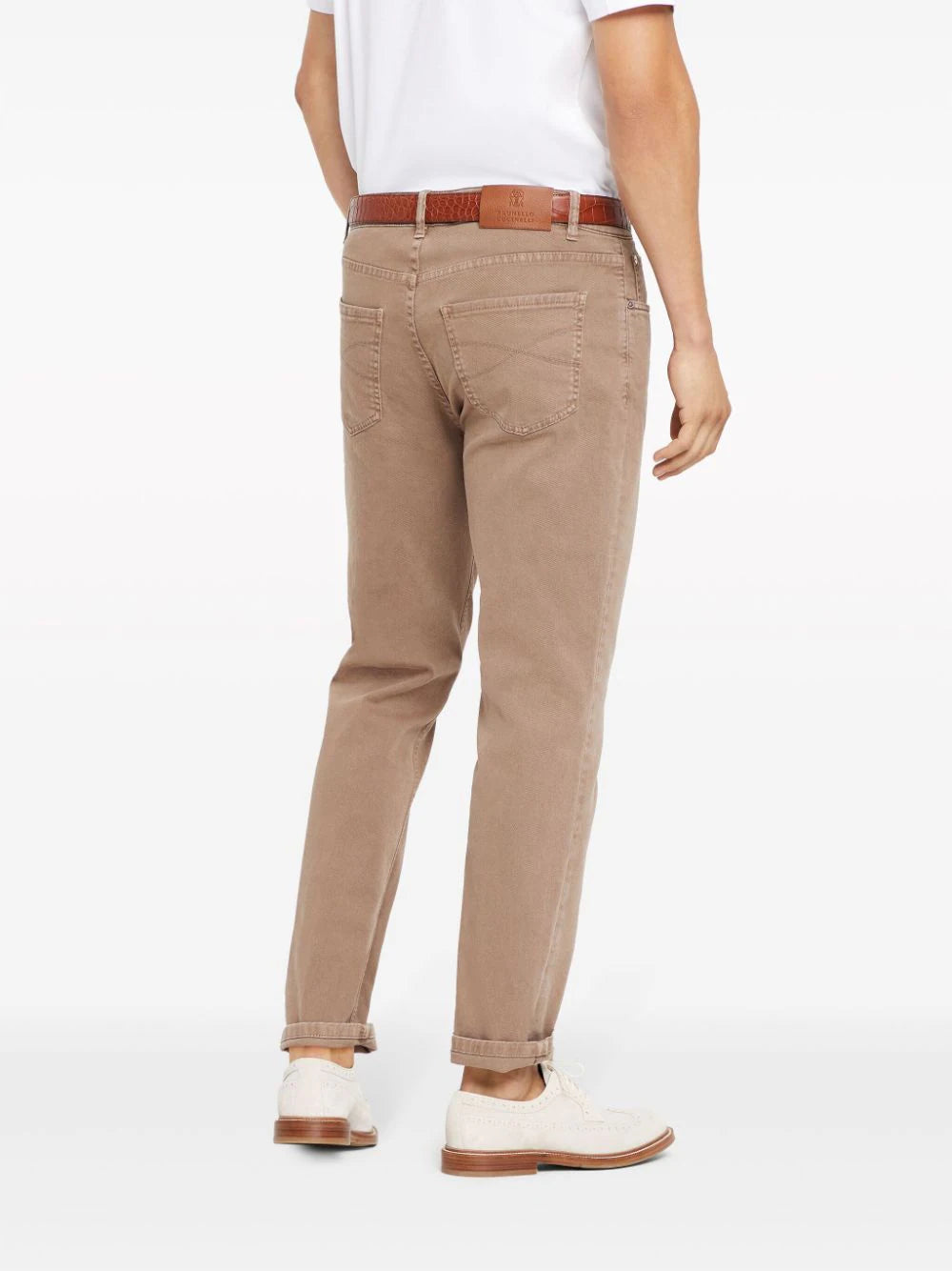 Brunello Cucinelli  dyed straight-leg jeans