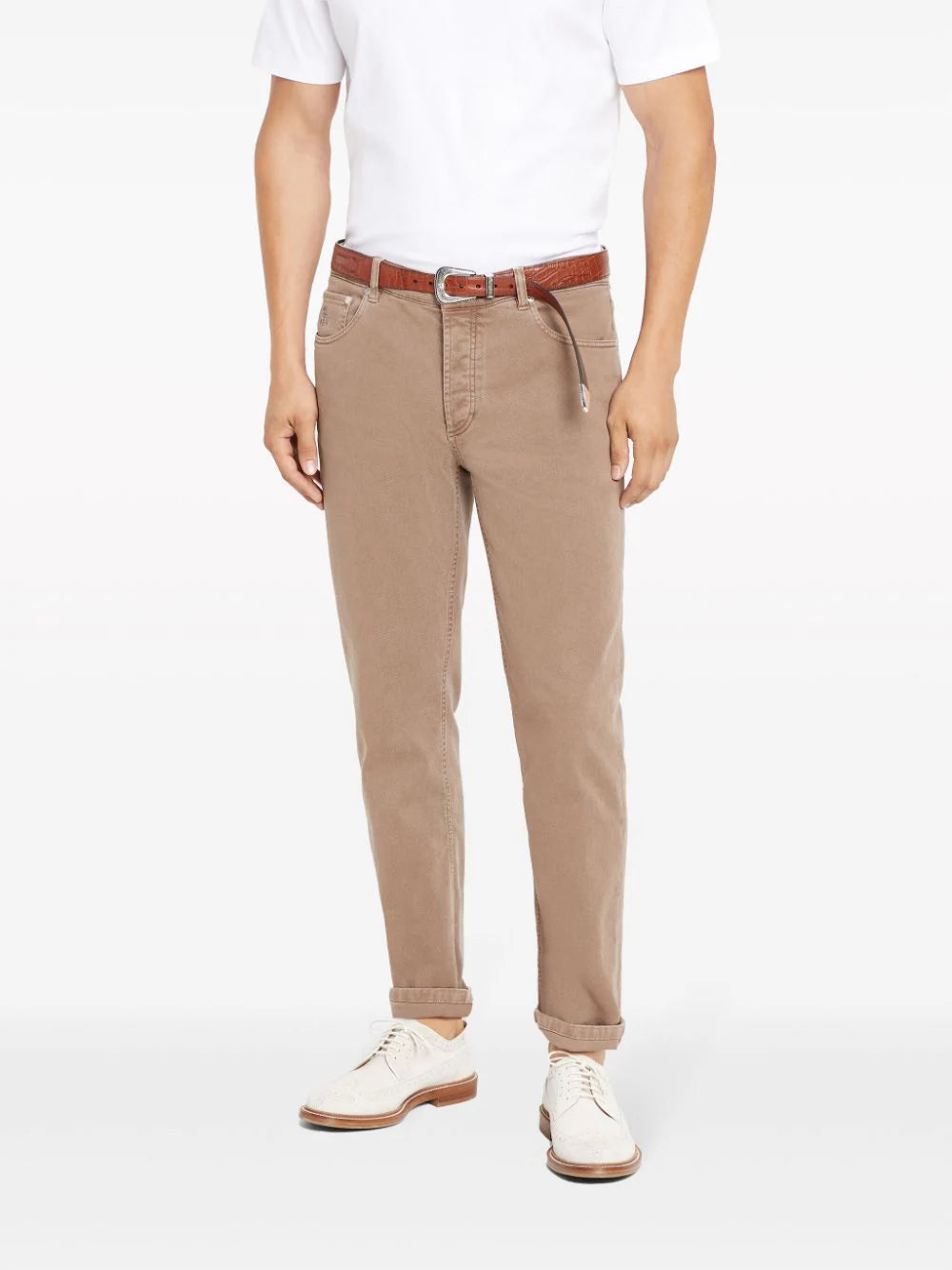 Brunello Cucinelli  dyed straight-leg jeans