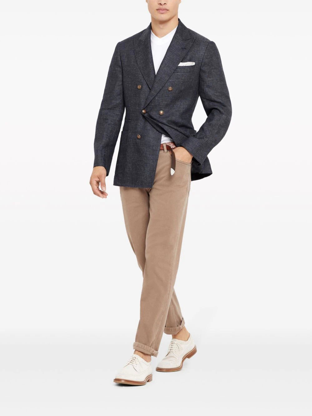 Brunello Cucinelli  dyed straight-leg jeans