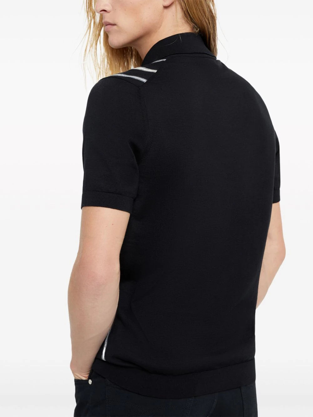 Brunello Cucinelli stripe-jacquard polo shirt