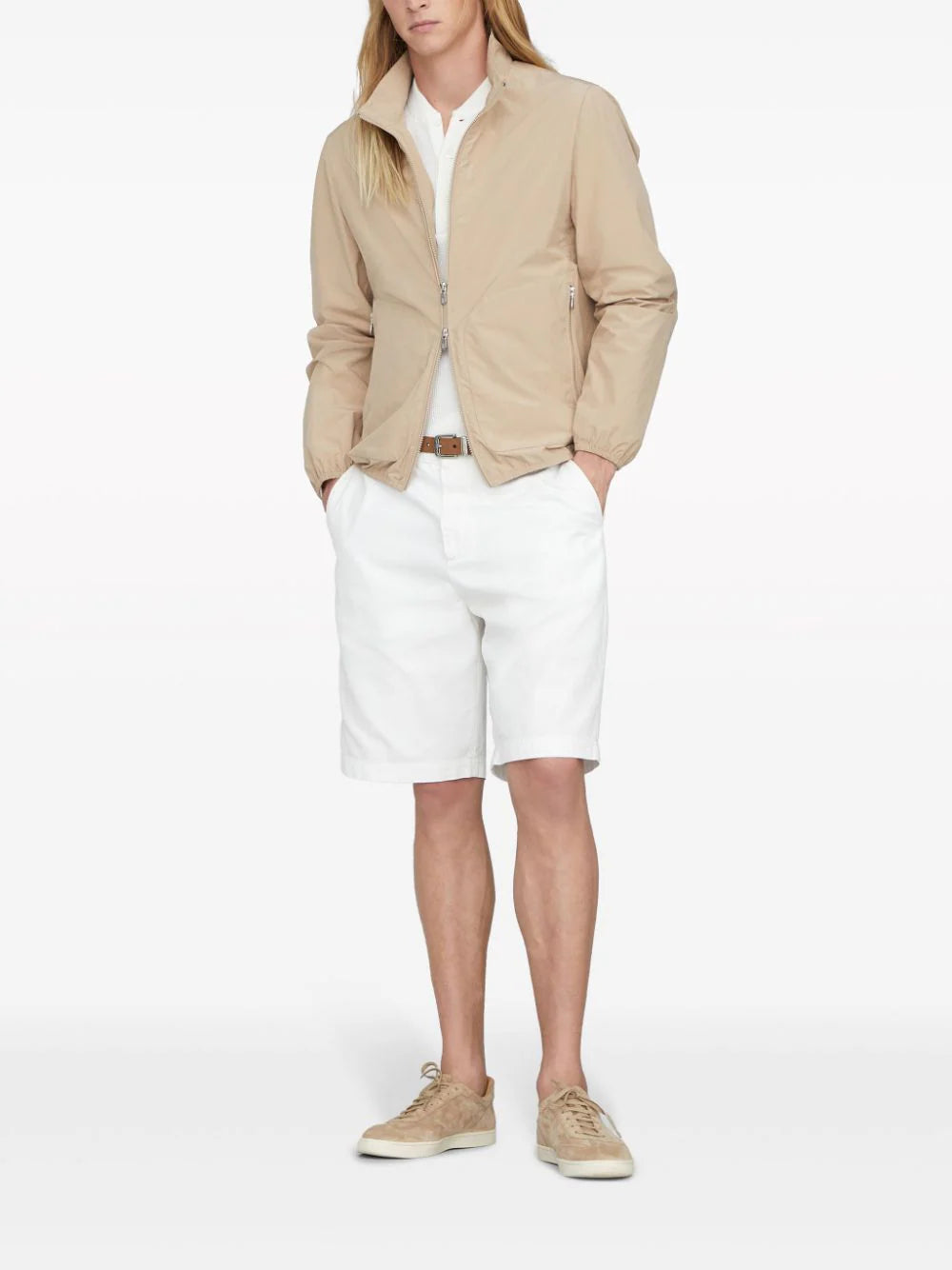 Brunello Cucinelli  zip-fastening windbreaker jacket