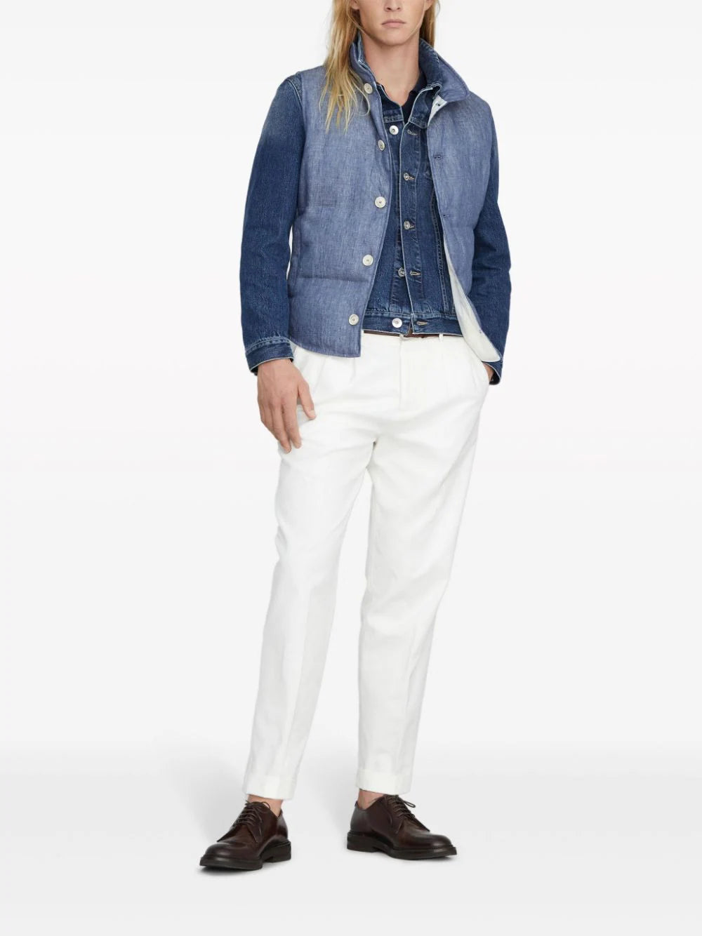 Brunello Cucinelli  padded linen gilet