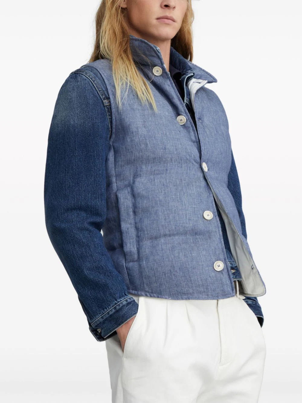 Brunello Cucinelli  padded linen gilet