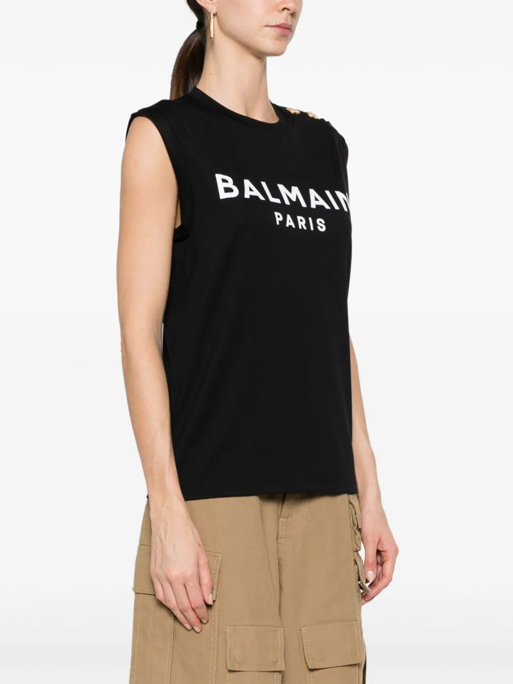 Balmain  logo-print cotton T-shirt