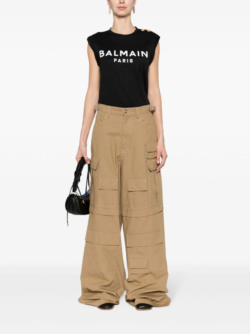 Balmain  logo-print cotton T-shirt