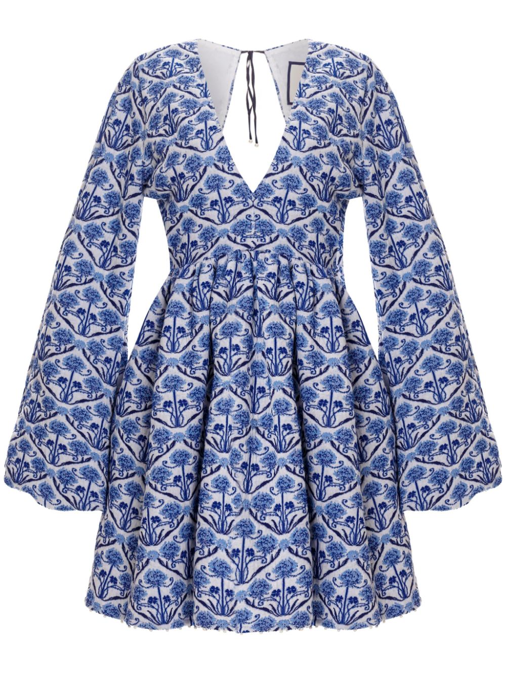 Agua By Agua Bendita  Felicia Ventura hand-embroidered mini dress