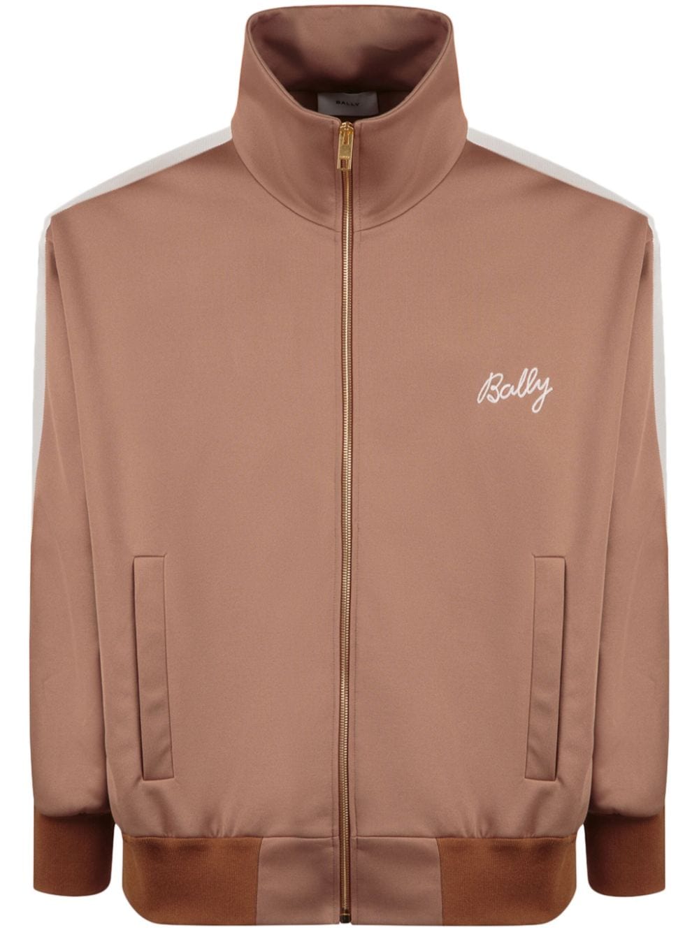 Bally logo-embroidered bomber jacket