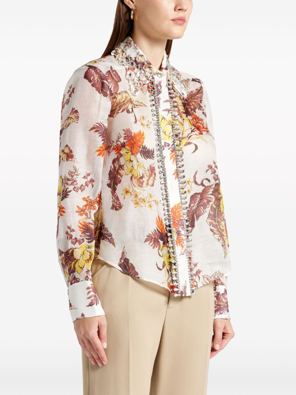 ZIMMERMANN  Matchmaker botanical-print shirt