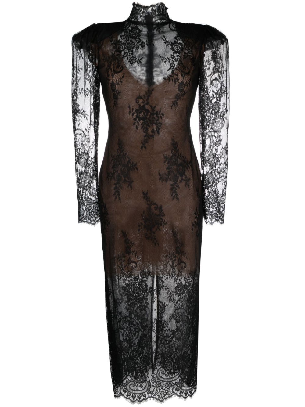 Ana Radu floral-lace midi dress