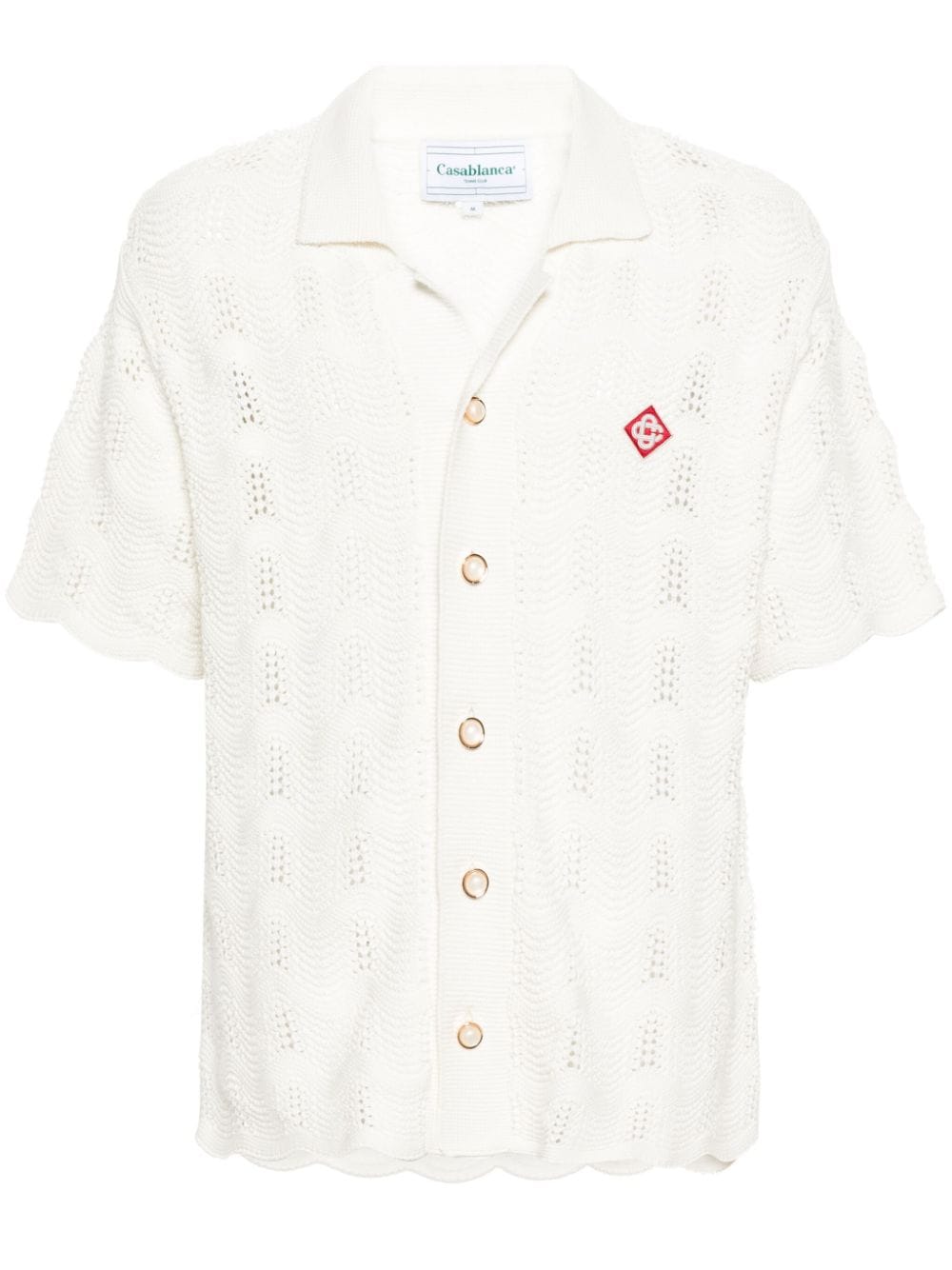 Casablanca  Wavy Gradient crochet shirt
