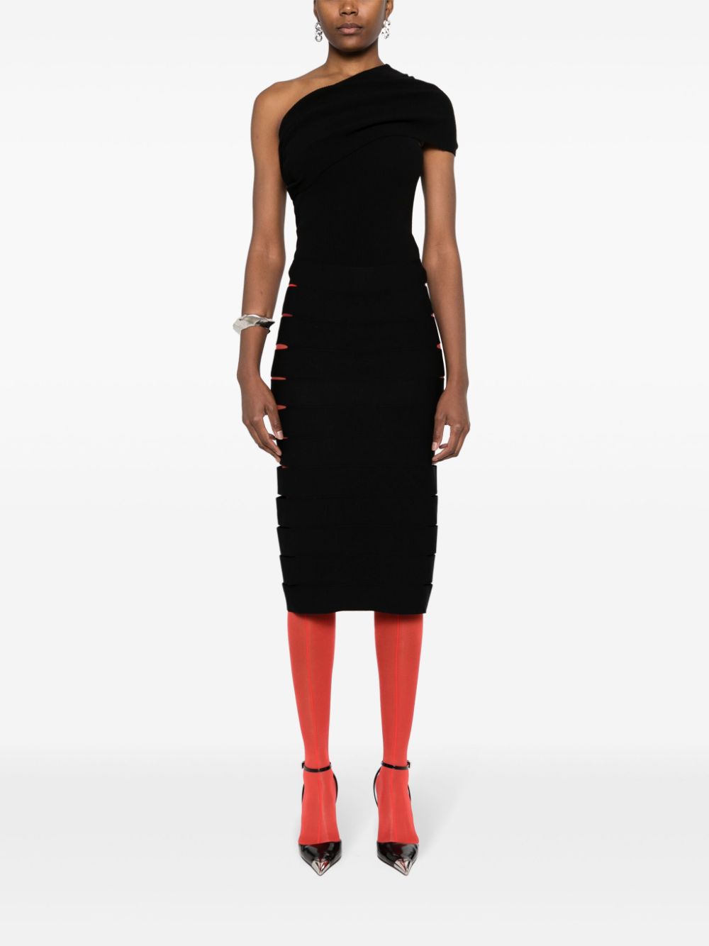 Alaïa  cut-out band midi skirt
