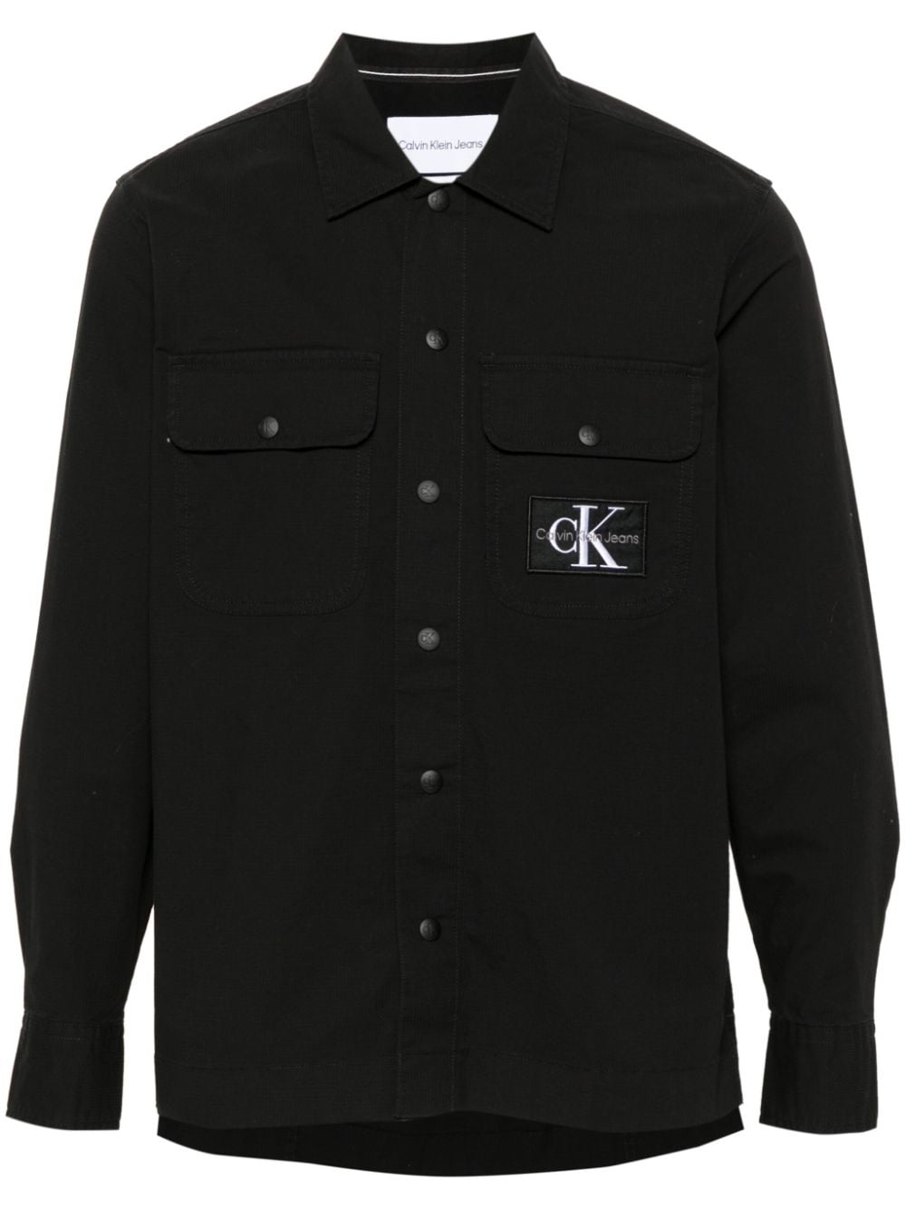 Calvin Klein Jeans logo-appliqué ripstop shirt
