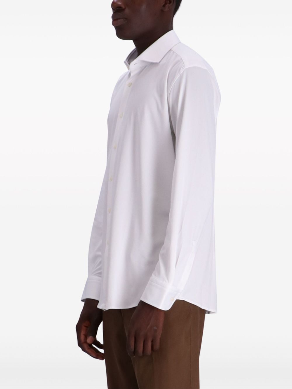 BOSS wingtip-collar buttoned shirt