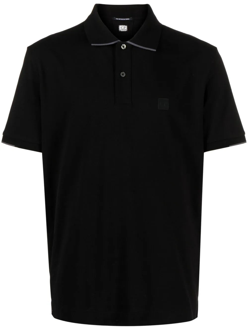 C.P. Company  logo-print piqué-weave polo shirt