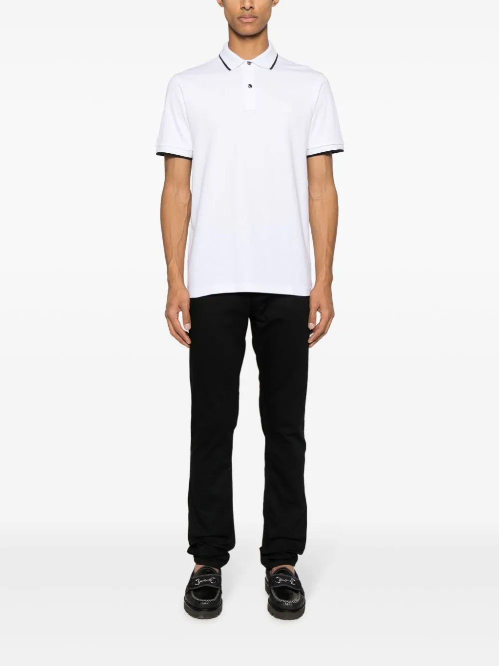 BOSS piqué polo shirt