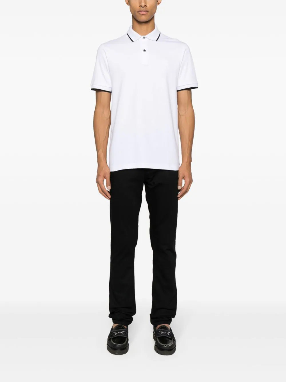 BOSS  mid-rise slim-fit jeans