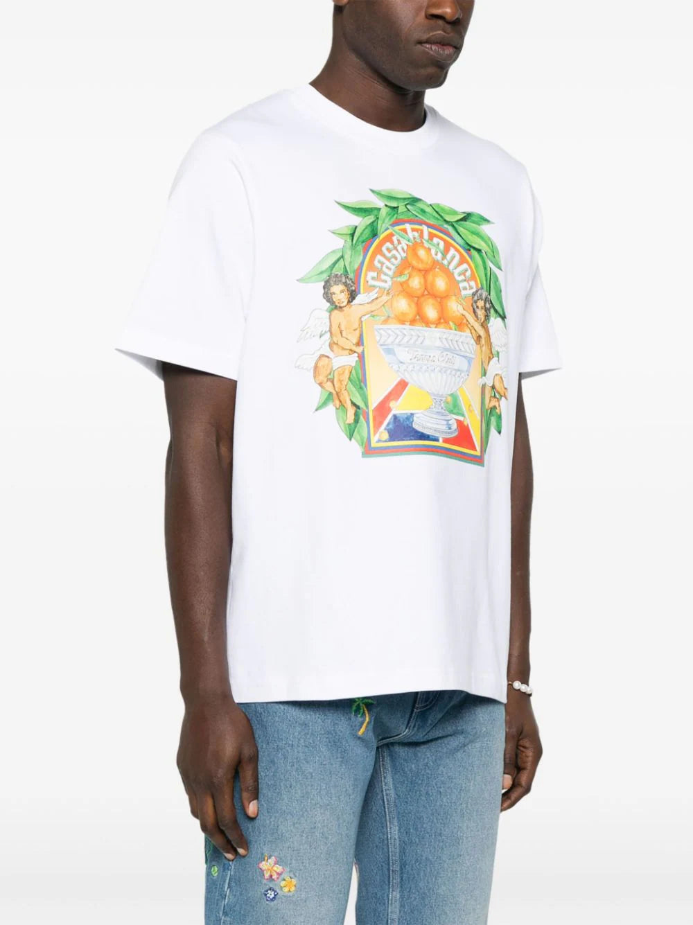 Casablanca  logo-print organic cotton T-shirt