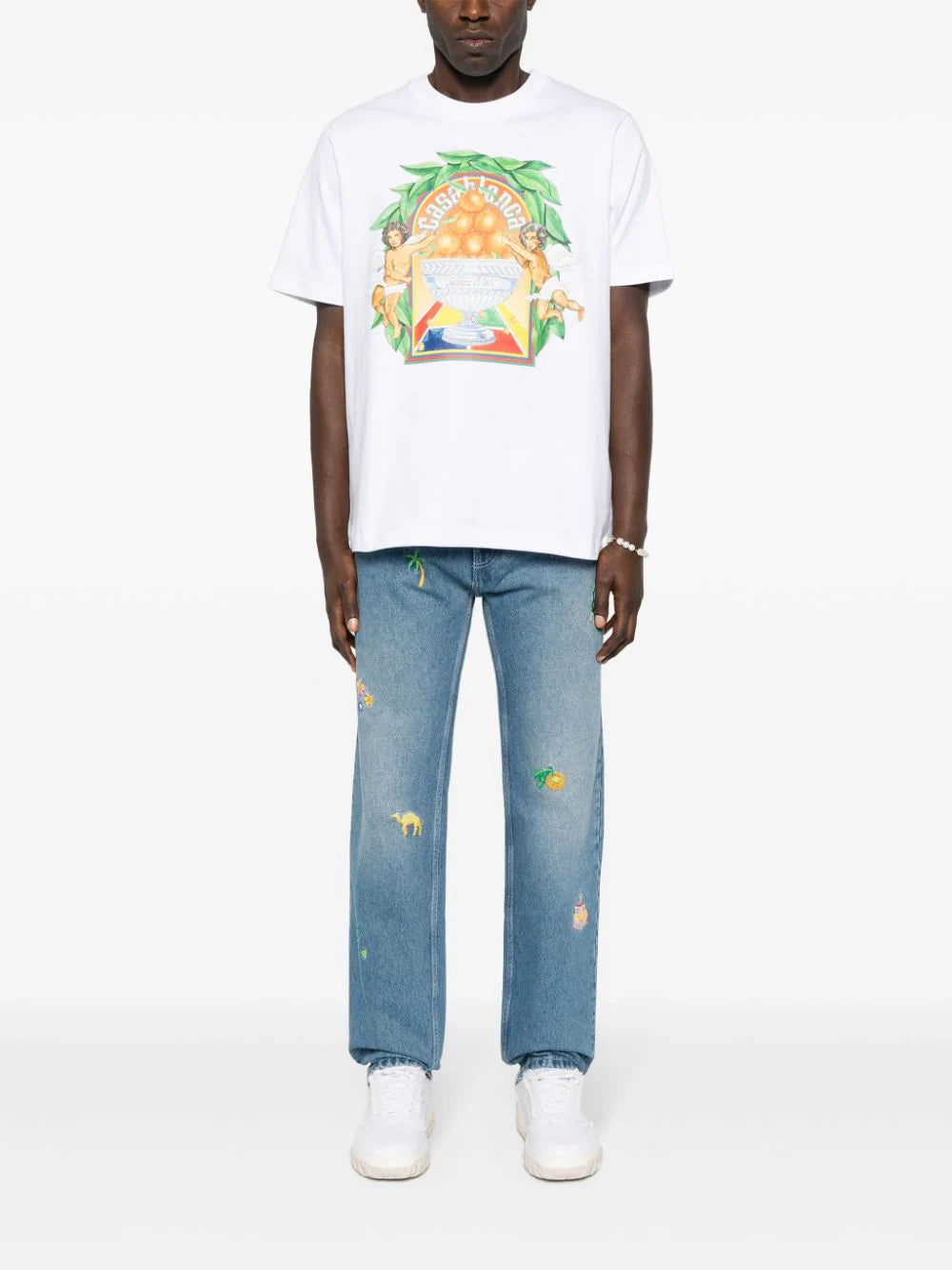 Casablanca  logo-print organic cotton T-shirt