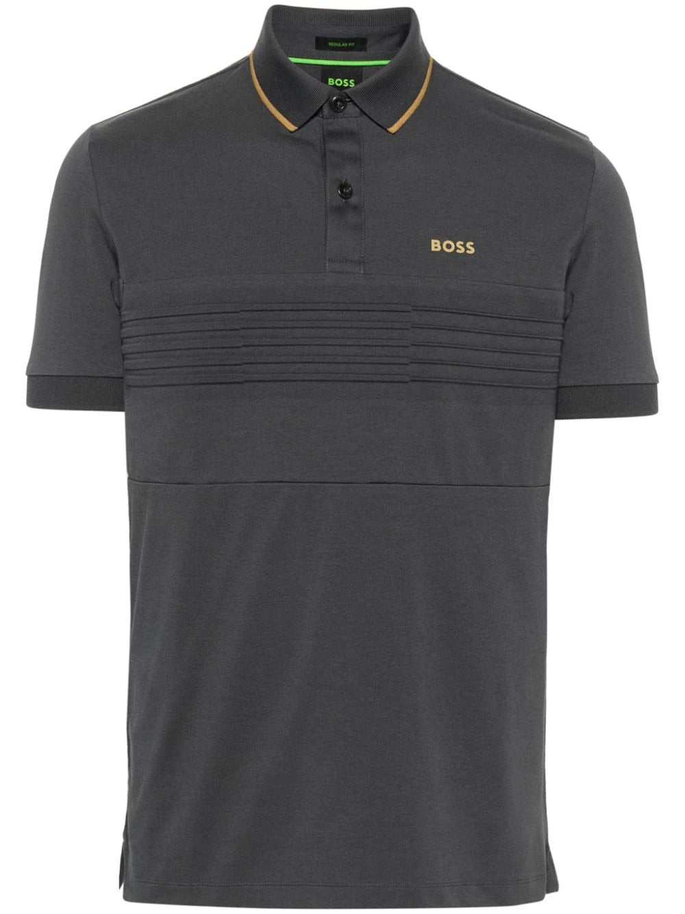 BOSS  embossed-detail polo shirt