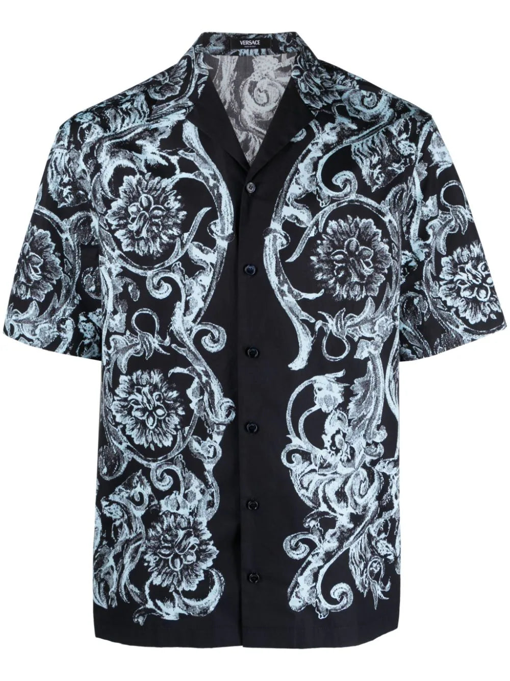 Versace  Barocco-print cotton shirt