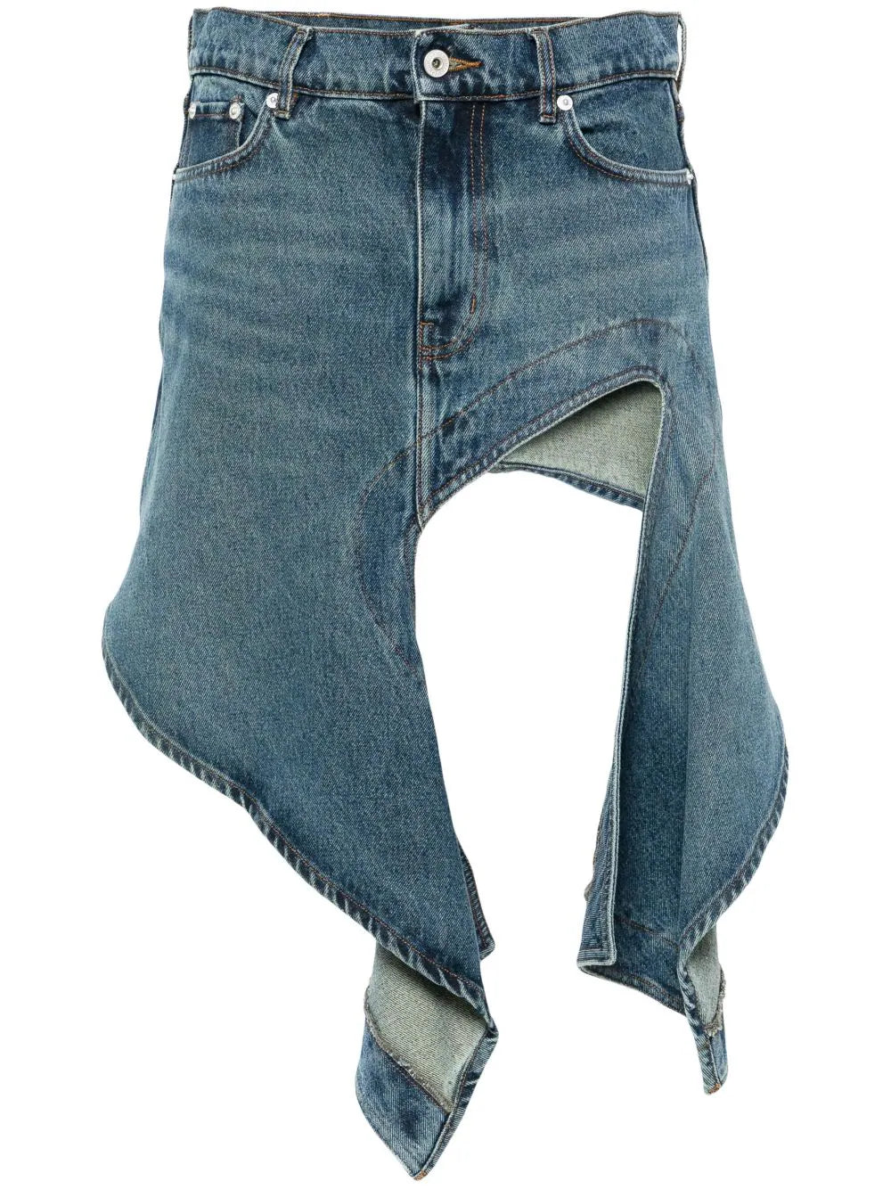 Y/Project  cut-out denim miniskirt